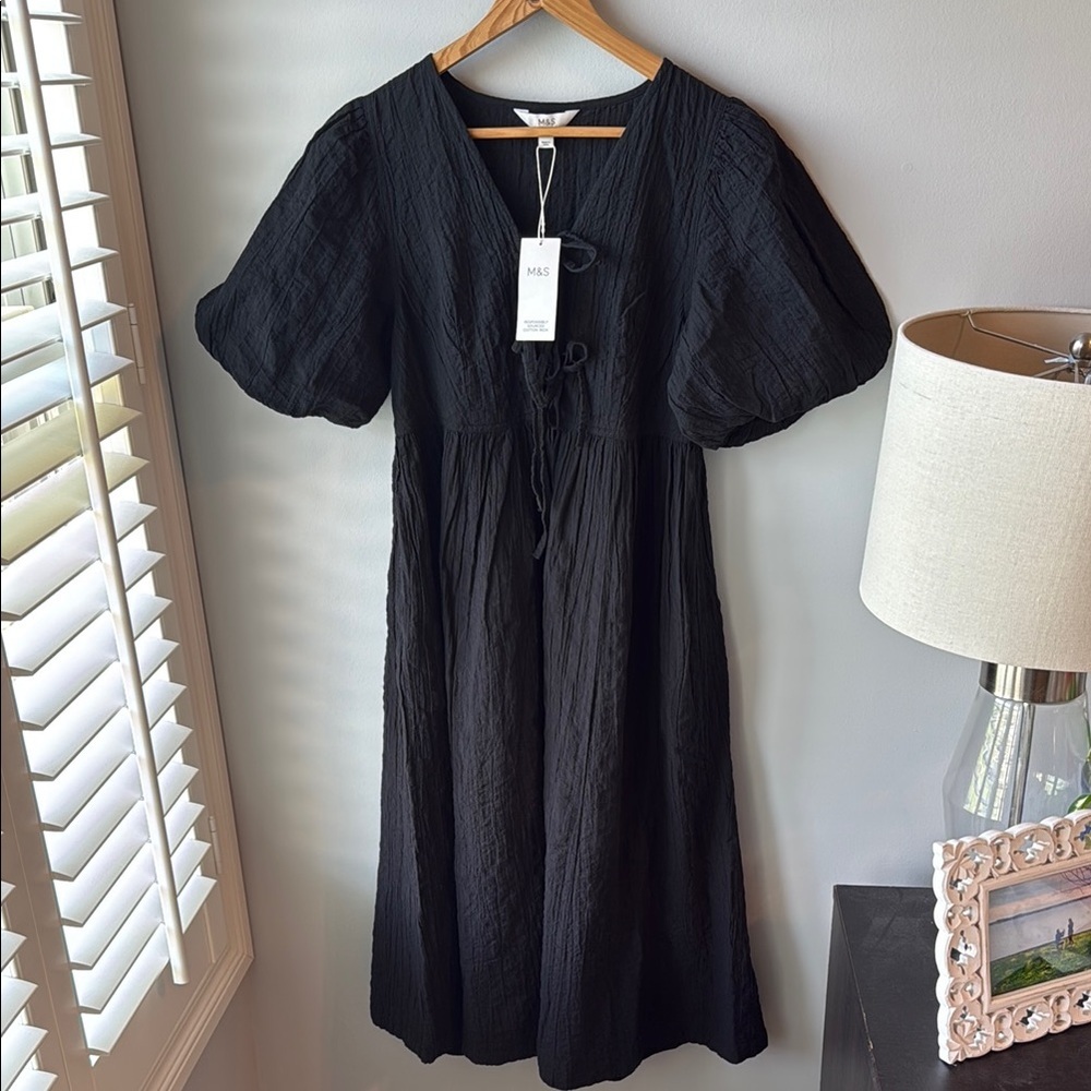 Marks & Spencer Black Midi Dress - Picture 6 of 16